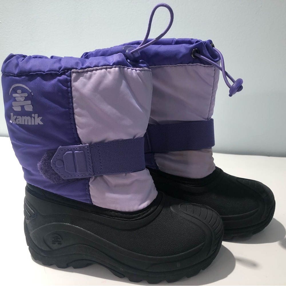 Kamik 11 girls purple snow boots
